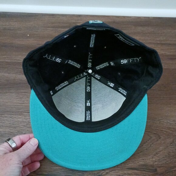 New Era Seattle Mariners Washington State Cap 59Fifty Fitted 7 1/2 Wool Blend - Picture 5 of 6